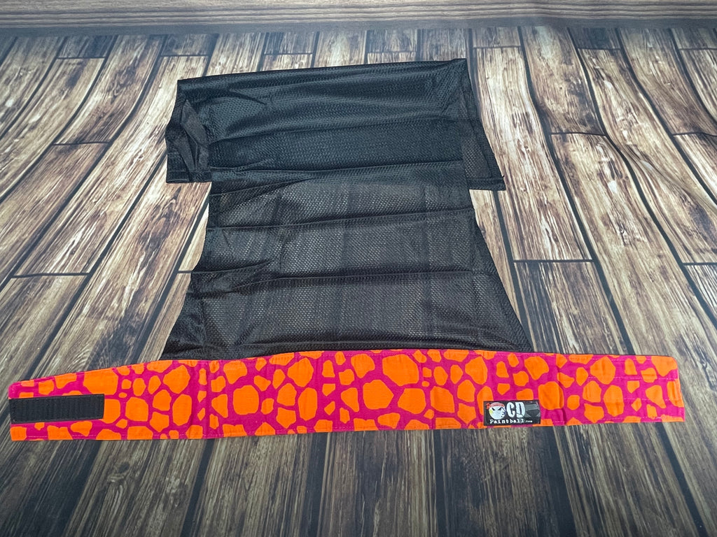 Pink & Orange Girraffe w/Black Mesh